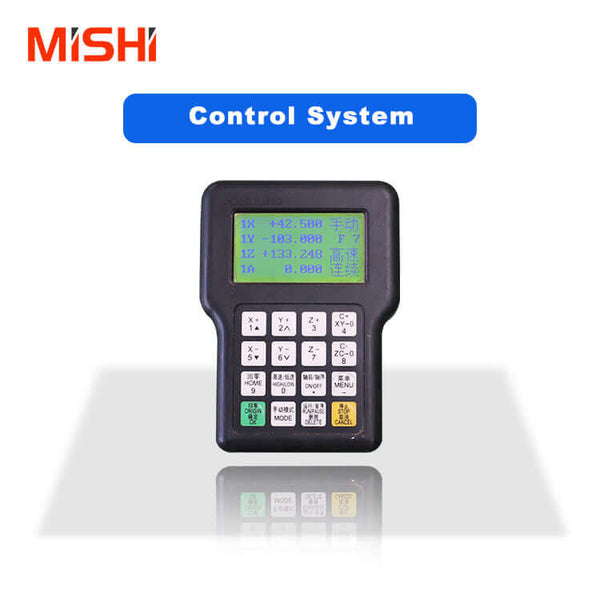 Control system device with digital display and keypad from MISHI, featuring advanced motion control capabilities.