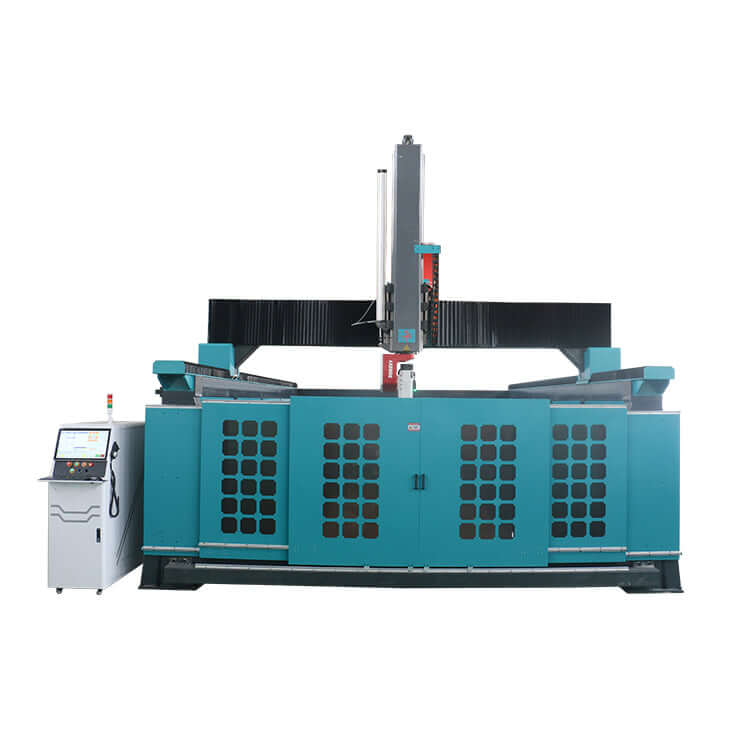 High-Precision 5-Axis ATC CNC Router for mould making and woodworking, featuring multi-surface processing and top controller for precision.